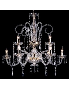 ONDALUCE: Maria teresa t4 lampadario 9 luci in vetro in offerta