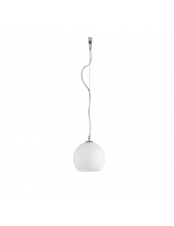 ONDALUCE: Bola sospensione in vetro bianco 20cm in offerta