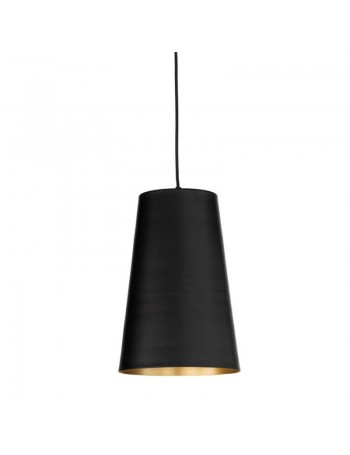 ONDALUCE: Pail sospensione in metallo nero oro 20cm in offerta