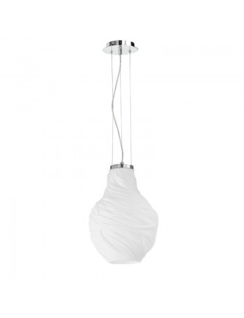 ONDALUCE: Ritz sospensione in vetro bianco 28cm in offerta