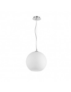 ONDALUCE: Bola sospensione in vetro bianco 40cm in offerta