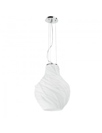 ONDALUCE: Ritz sospensione in vetro bianco 38cm in offerta