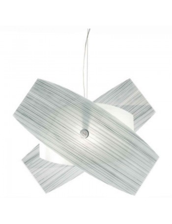 ONDALUCE: Orione sospensione in vetro bianco 74cm in offerta