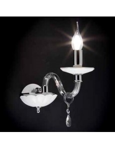 ONDALUCE: Livia applique 1 luce in vetro e cristallo in offerta