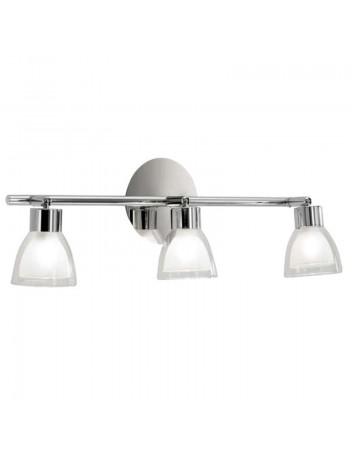 ONDALUCE: Linea applique con 3 faretti spot cromo in offerta