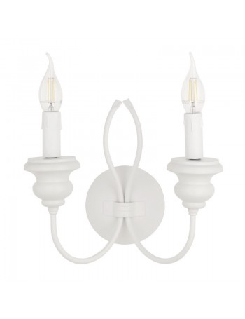 ONDALUCE: Luisa applique 2 luci in legno bianco in offerta