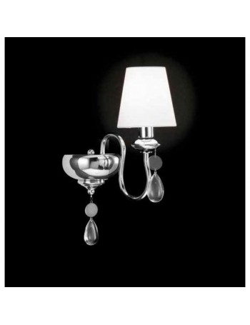 ONDALUCE: Alias applique 1 luce in metallo cromo in offerta