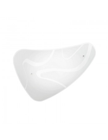 ONDALUCE: Leaf applique in vetro curvo 21x32cm in offerta