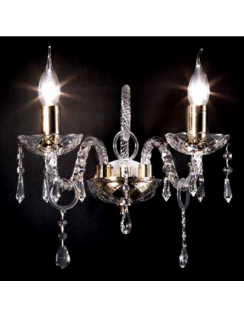 ONDALUCE: Maria teresa t4 applique 2 luci in vetro in offerta