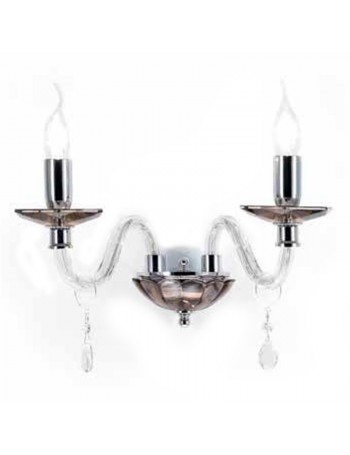 ONDALUCE: Marzia applique 2 luci in vetro e cristallo in offerta