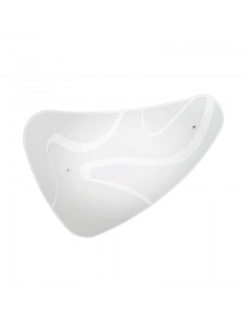 ONDALUCE: Leaf plafoniera applique vetro curvo 32x49cm in offerta
