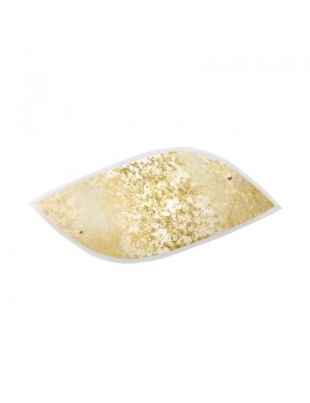 ONDALUCE: Zippo foglia oro applique plafoniera 60cm in offerta