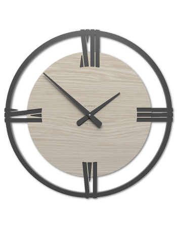 CALLEADESIGN: Sirio orologio da parete rotondo rovere breeze legno bicolore 60cm in offerta