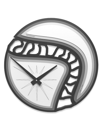 CALLEADESIGN: Canyon orologio da parete rotondo minimal legno bianco nero grigio 45cm in offerta