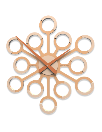 CALLEADESIGN: Big bang orologio da parete design cerchi in legno stilizzato pesca chiaro in offerta