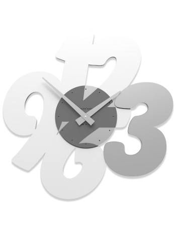 CALLEADESIGN: Trasparenze orologio moderno da parete legno colore bianco in offerta