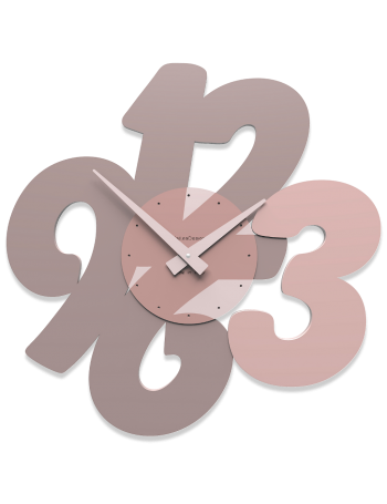 CALLEADESIGN: Trasparenze orologio moderno da parete legno colore grigio prugna in offerta