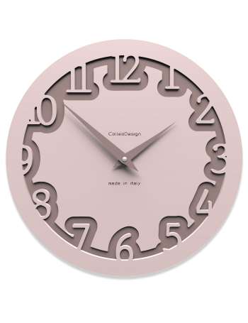 CALLEADESIGN: Orologio da parete rotondo moderno design labirinto in legno rosa conchiglia in