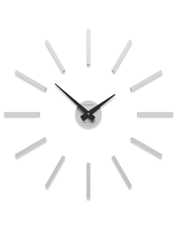 CALLEADESIGN: Orologio da parete moderno numeri adesivi legno bianco 62cm in offerta