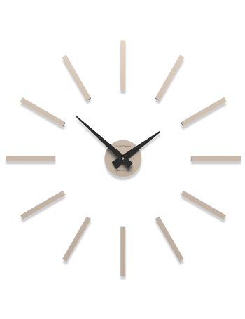CALLEADESIGN: Orologio da parete moderno numeri adesivi legno sabbia 62cm in offerta