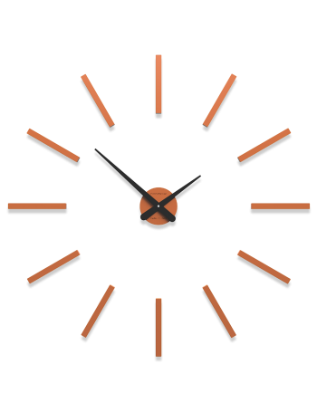 CALLEADESIGN: Pinturicchio orologio componibile numeri adesivi legno terracotta 78cm in offerta