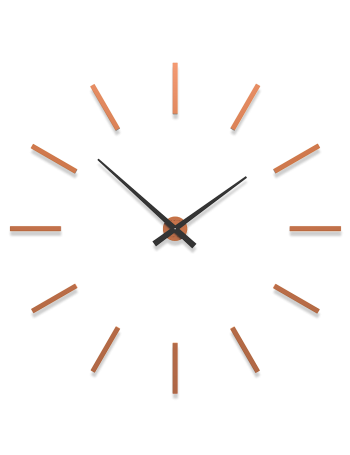 CALLEADESIGN: Pinturicchio orologio componibile numeri adesivi legno terracotta 130cm in offerta