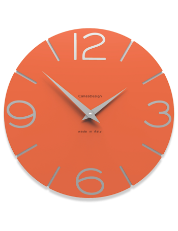 CALLEADESIGN: Orologio da muro rotondo in legno arancione in offerta