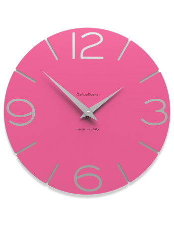 CALLEADESIGN: Orologio da muro rotondo in legno fucsia in offerta