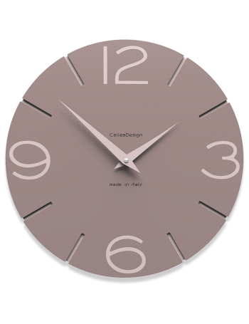 CALLEADESIGN: Orologio da muro rotondo in legno grigio prugna in offerta