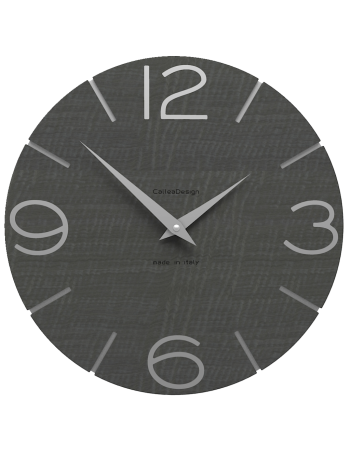 CALLEADESIGN: Orologio da muro in legno rotondo moderno color radica grigia in offerta