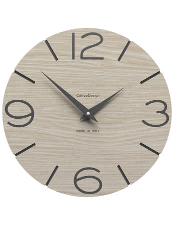 CALLEADESIGN: Orologio da muro rotondo in legno moderno rovere breeze in offerta