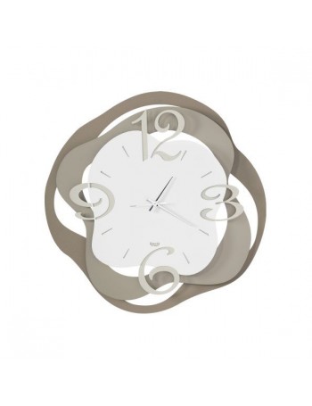 ARTI e MESTIERI: Isotta orologio tridimensionale in stile contemporaneo beige sabbia avorio bianco