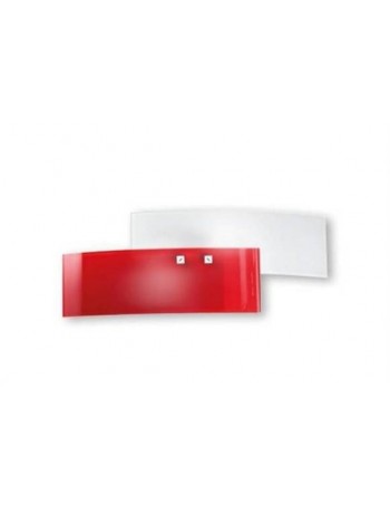 GEA LUCE: Lara applique da parete design moderno vetri bianco rosso in offerta