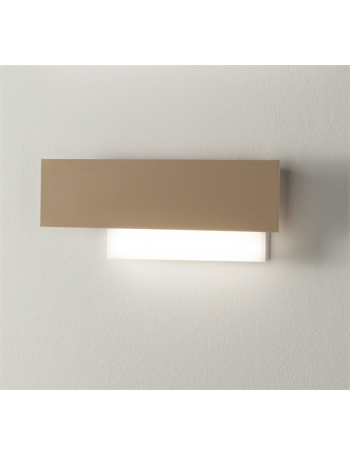 GEA LUCE: Doha piccola applique LED 15w lampada parete tortora e bianco in offerta
