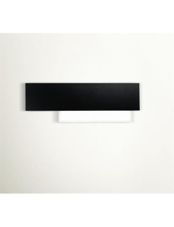 GEA LUCE: Doha piccola applique LED 15w lampada parete nero e bianco in offerta