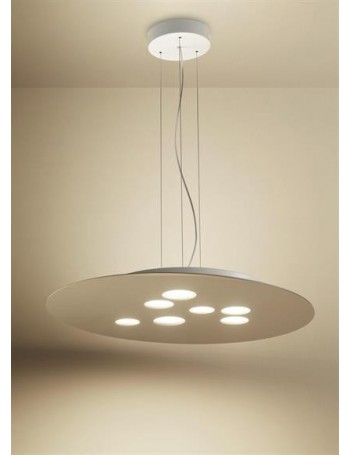 GEA LUCE: Luna lampadario ovale tortora LED doppia emissione luminosa in offerta