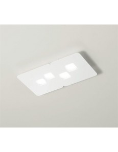 GEA LUCE: Bilbao plafoniera GX53 LED piccola bianco rettangolare design in offerta