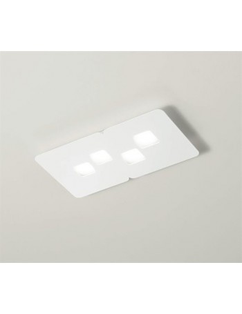 GEA LUCE: Bilbao plafoniera GX53 LED piccola bianco rettangolare design in offerta