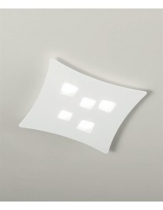 GEA LUCE: Isotta plafoniera media GX53 LED bianca moderno design in offerta