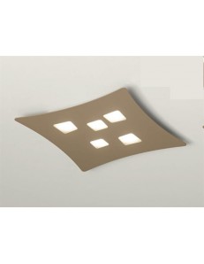 GEA LUCE: Isotta plafoniera media GX53 LED tortora moderno design in offerta