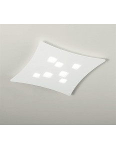 GEA LUCE: Isotta plafoniera grande GX53 LED bianca moderno design in offerta