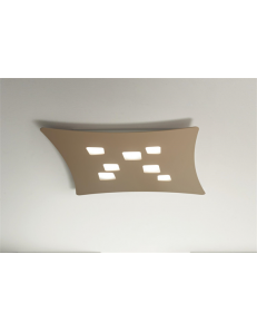 GEA LUCE: Isotta plafoniera grande GX53 LED tortora moderno design in offerta