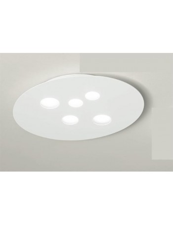 GEA LUCE: Luna plafoniera LED ovale moderno tortora in offerta