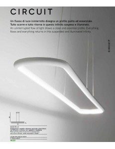 PERENZ: Circuit 6622 sospensione LED bianca moderna luce calda in offerta 2