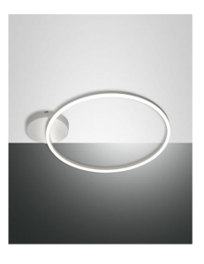 FABAS LUCE: Giotto plafoniera moderna LED rotonda dimmerabile bianco in offerta