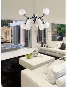 IDEAL LUX: Sospensione moderna NODI BIANCO SP9 Ø 80 Ideal Lux in offerta 2