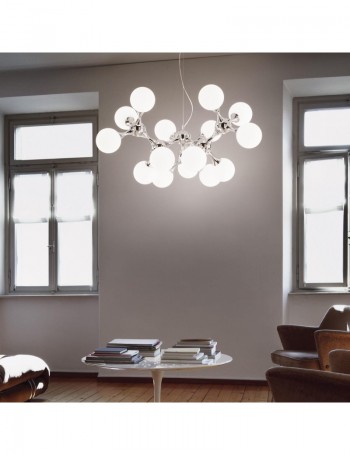 IDEAL LUX: Sospensione moderna NODI BIANCO SP15 Ø 105 Ideal Lux in offerta