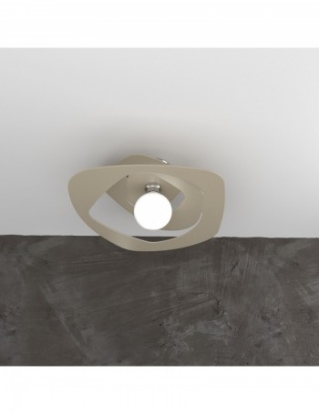 TOP LIGHT: Warped plafoniera moderna sabbia 50cm in offerta