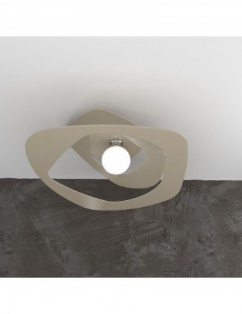 TOP LIGHT: Warped plafoniera moderna sabbia 65cm in offerta