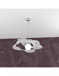 TOP LIGHT: Ripples sospensione moderna grigio 50cm in offerta